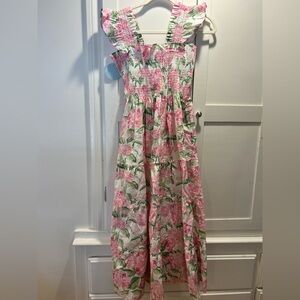 Hill House Ellie Nap Dress Nantucket Exclusive - Pink Hydrangea Print